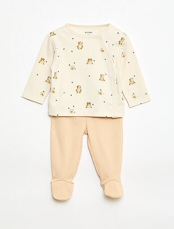 2-delige pyjamaset van fleece
