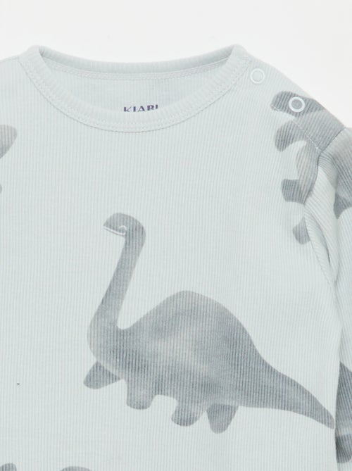 2-delige pyjamaset van geribd katoen - Kiabi