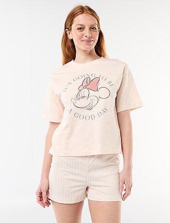 2-delige pyjamashort met 'Vice Versa'-print