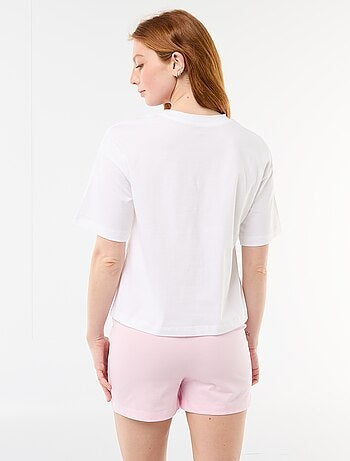 2-delige pyjamashort met 'Vice Versa'-print