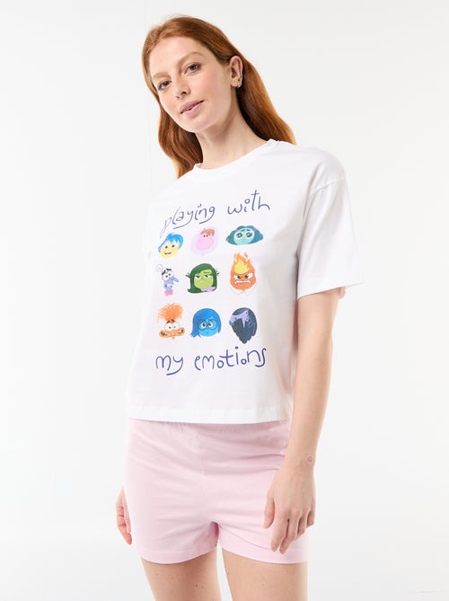 2-delige pyjamashort met 'Vice Versa'-print - Kiabi