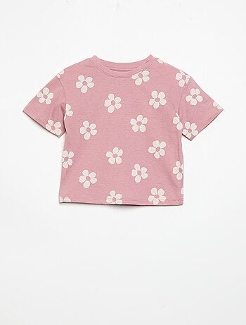 2-delige pyjamashort van bedrukt jerseytricot