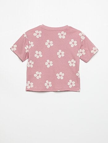 2-delige pyjamashort van bedrukt jerseytricot