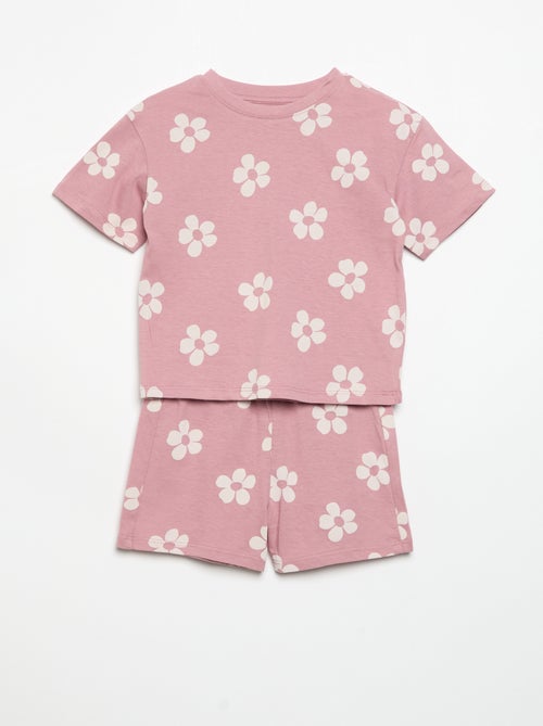 2-delige pyjamashort van bedrukt jerseytricot - Kiabi 2-delige pyjamashort van bedrukt jerseytricot - Kiabi