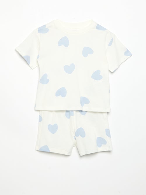 2-delige pyjamashort van jersey met print - Kiabi 2-delige pyjamashort van jersey met print - Kiabi
