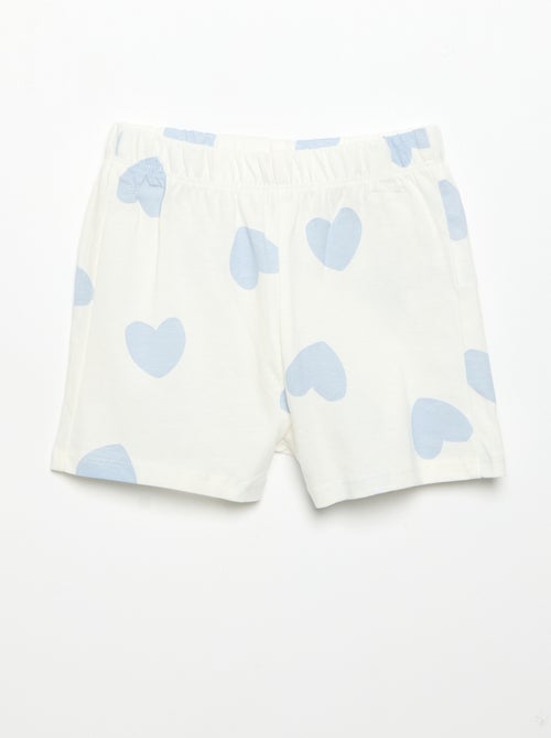 2-delige pyjamashort van jersey met print - Kiabi 2-delige pyjamashort van jersey met print - Kiabi