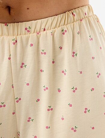 2-delige pyjamashortset met print