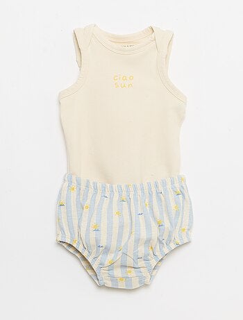 2-delige set - body + short