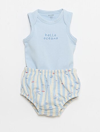 2-delige set - body + short