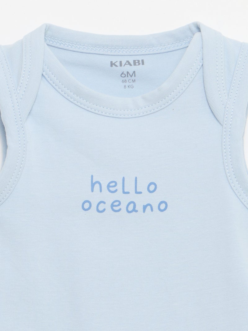 2-delige set - body + short Blauw - Kiabi