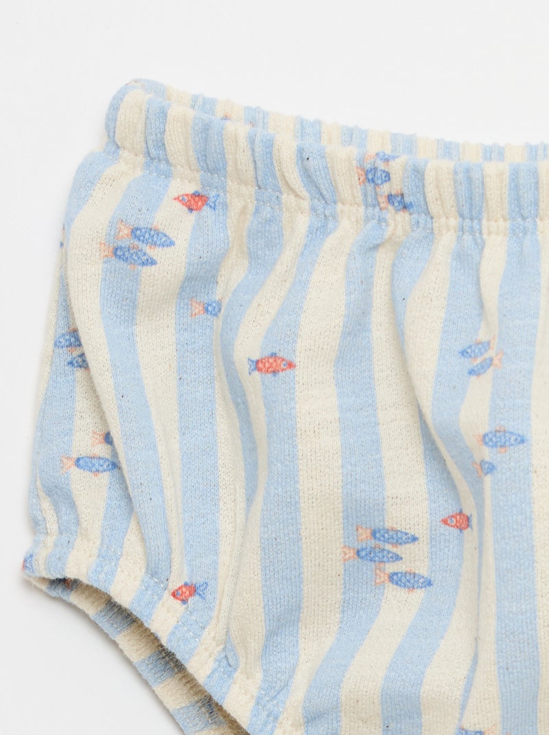 2-delige set - body + short Blauw - Kiabi