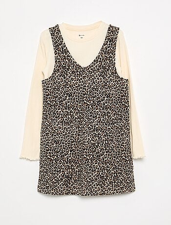 2-delige set - Jurk + T-shirt met lange mouwen