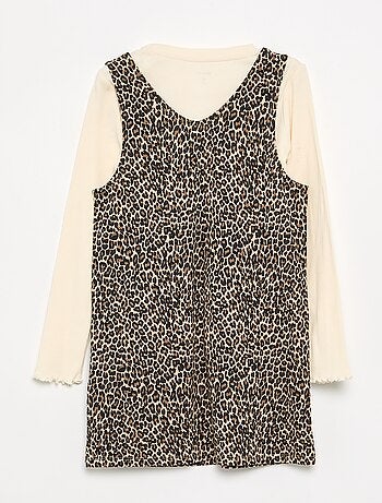 2-delige set - Jurk + T-shirt met lange mouwen