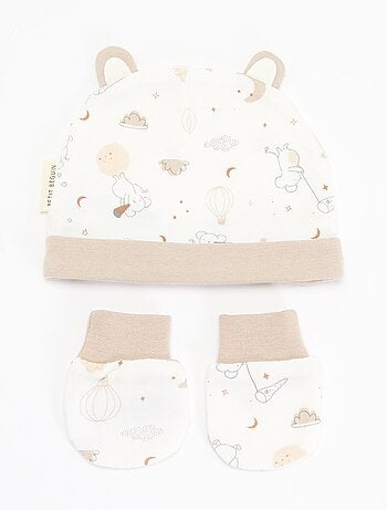 2-delige set - muts en wanten 'Petit Béguin'