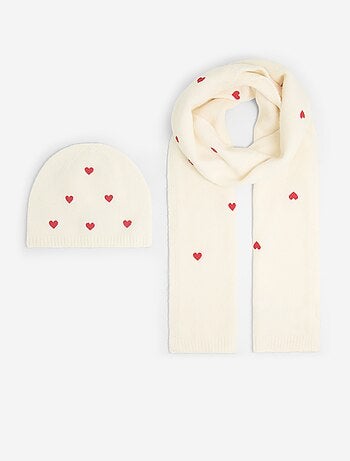 2-delige set - Sjaal + muts