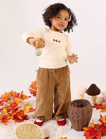 2-delige set - T-shirt + fluwelen pantalon