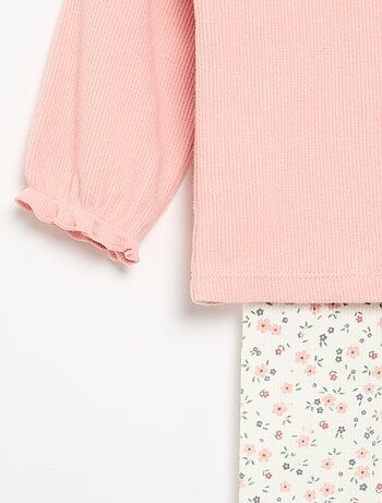 2-delige set - T-shirt met lange mouwen + legging