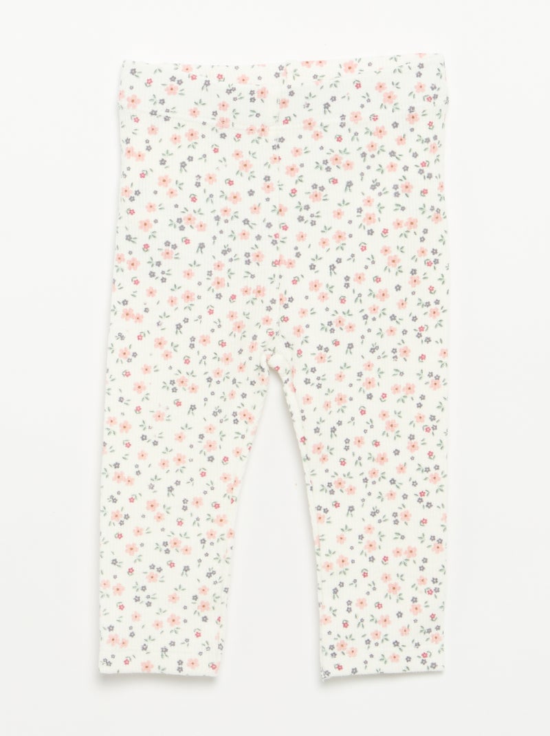 2-delige set - T-shirt met lange mouwen + legging Rose - Kiabi