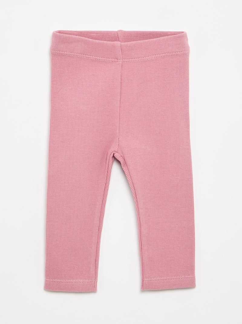 2-delige set - T-shirt met lange mouwen + legging Rose - Kiabi