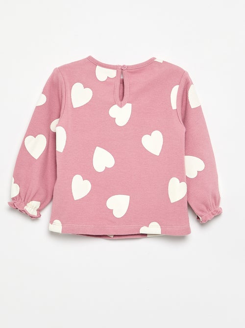 2-delige set - T-shirt met lange mouwen + legging - Kiabi
