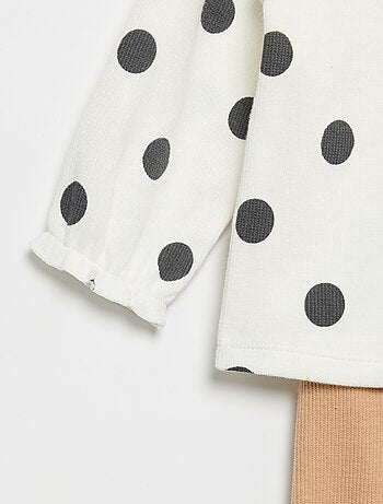 2-delige set - T-shirt met lange mouwen + legging