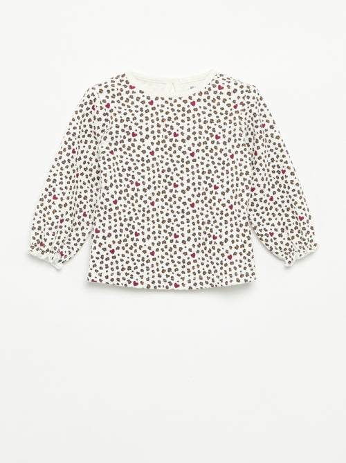 2-delige set - T-shirt met lange mouwen + legging - Kiabi