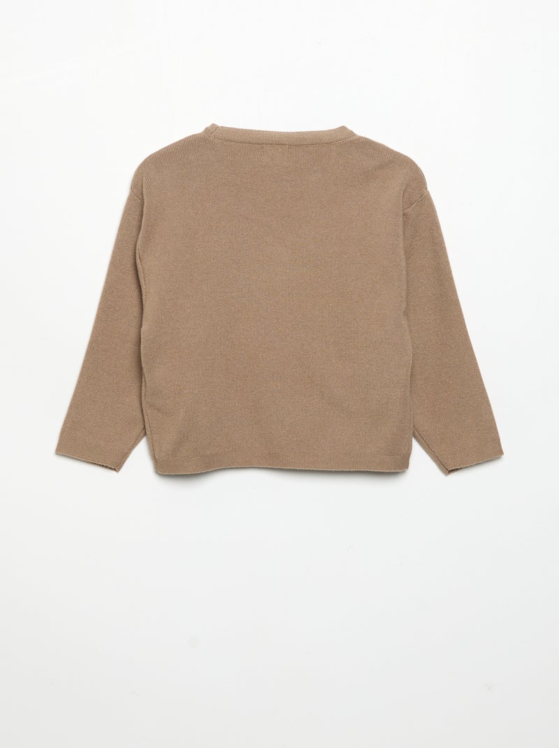 2-delige set - Trui + broek Bruin - Kiabi