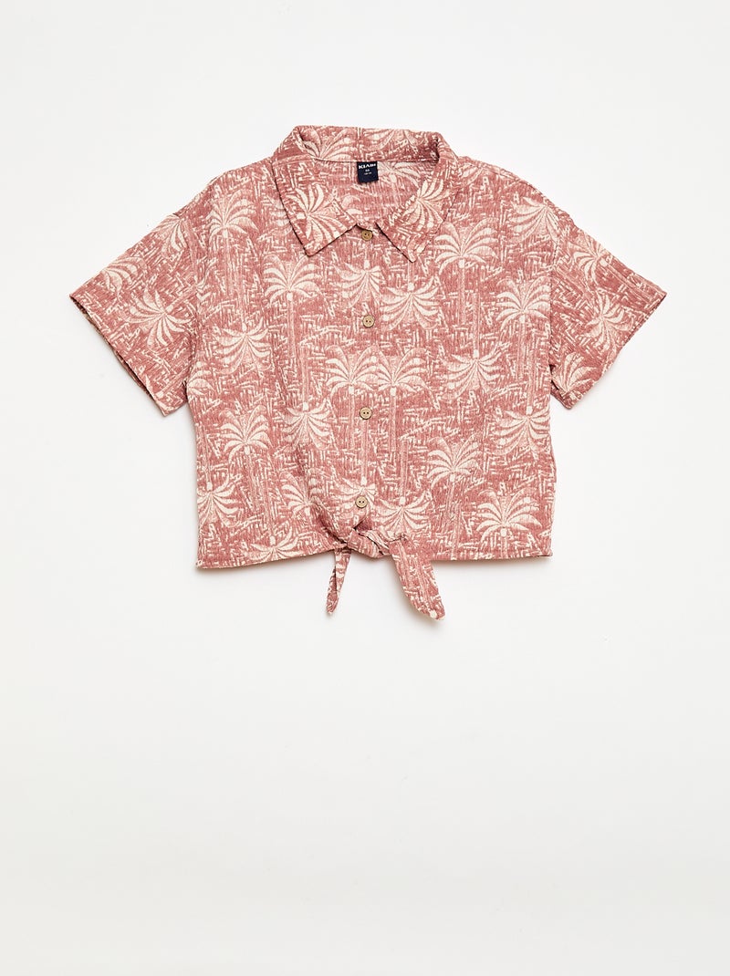 2-delige set blouse + broek Rose - Kiabi