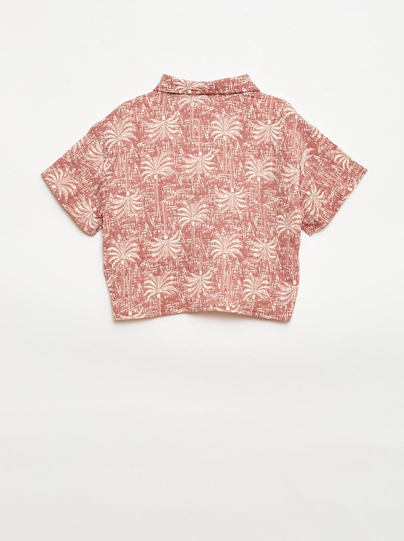 2-delige set blouse + broek Rose - Kiabi