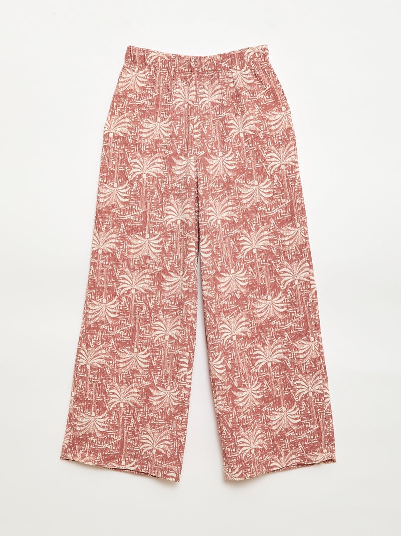 2-delige set blouse + broek Rose - Kiabi