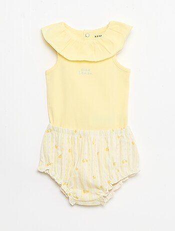 2-delige set: body en slip