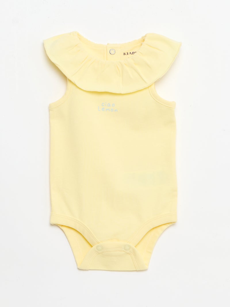 2-delige set: body en slip Geel - Kiabi