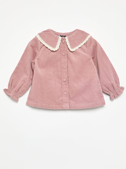 2-delige set: fluwelen blouse + legging - Kiabi