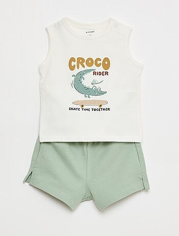 2-delige set: top + short