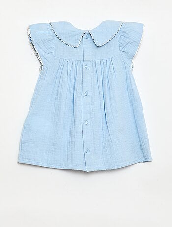 2-delige set: jurk met korte mouwen + slip