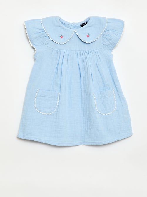 2-delige set: jurk met korte mouwen + slip - Kiabi