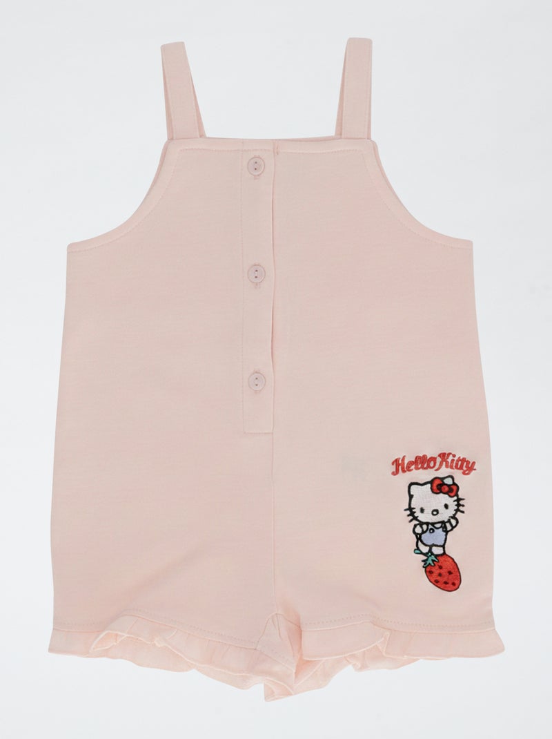 2-delige set korte jumpsuit + super 'Hello Kitty' T-shirt Rose - Kiabi