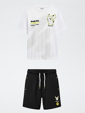 2-delige set met short en T-shirt 'Pokémon' 'Pikachu'