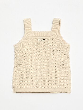 2-delige set met short en T-shirt van haakwerk