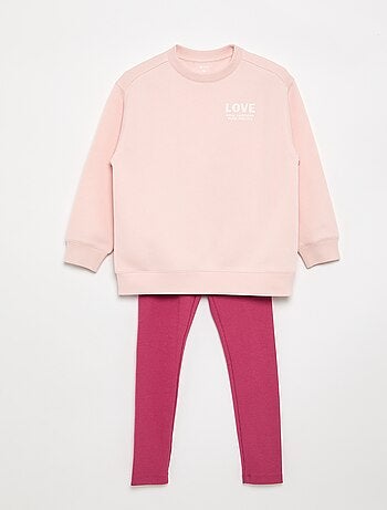 2-delige set met sweatshirt en legging
