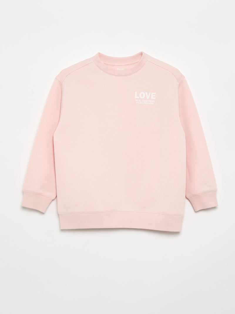 2-delige set met sweatshirt en legging Rose - Kiabi