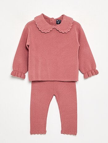 2-delige set met sweatshirt en legging van compact breisel