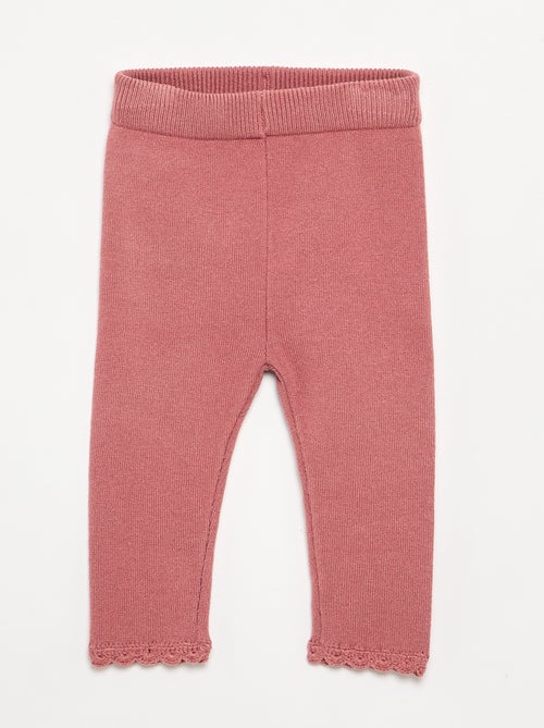 2-delige set met sweatshirt en legging van compact breisel - Kiabi
