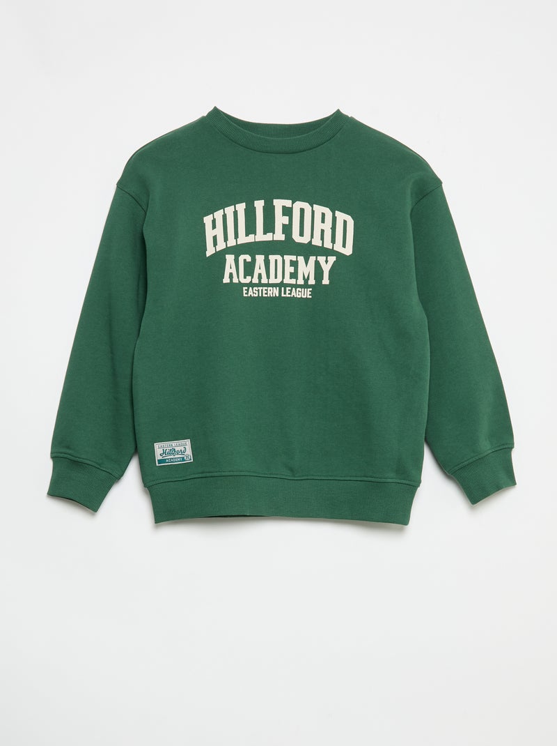 2-delige set met sweatshirt en sporttraining Groen - Kiabi