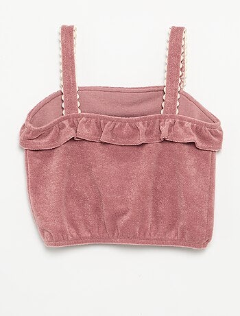 2-delige set met tanktop en short van badstof