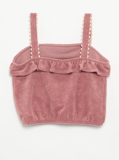 2-delige set met tanktop en short van badstof - Kiabi