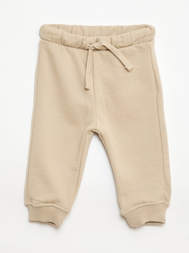 2-delige set monochrome sweater met kap + sporttraining Biege - Kiabi