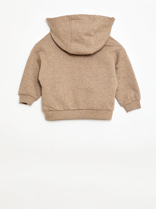 2-delige set monochrome sweater met kap + sporttraining - Kiabi