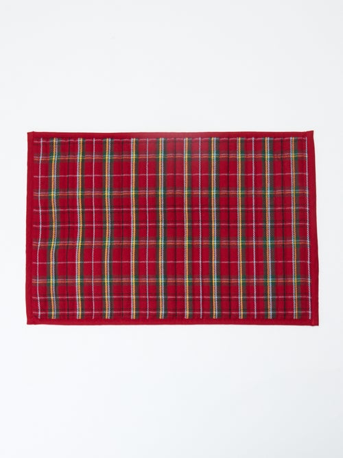 2-delige set placemats met tartanprint 'Kiabi & Catherine Painvin' - Kiabi