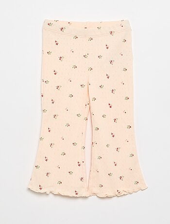 2-delige set: Pointelle-T-shirt en broek